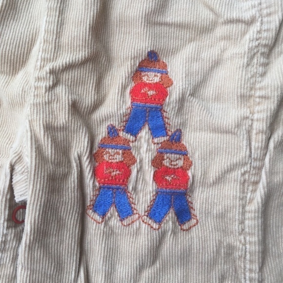 Vintage Corduroy Embroidered Overalls - Picture 3 of 7